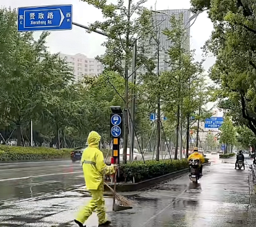 奉贤积水点改造见成效，经受“白海豚”台风暴雨检验，保障居民出行安全